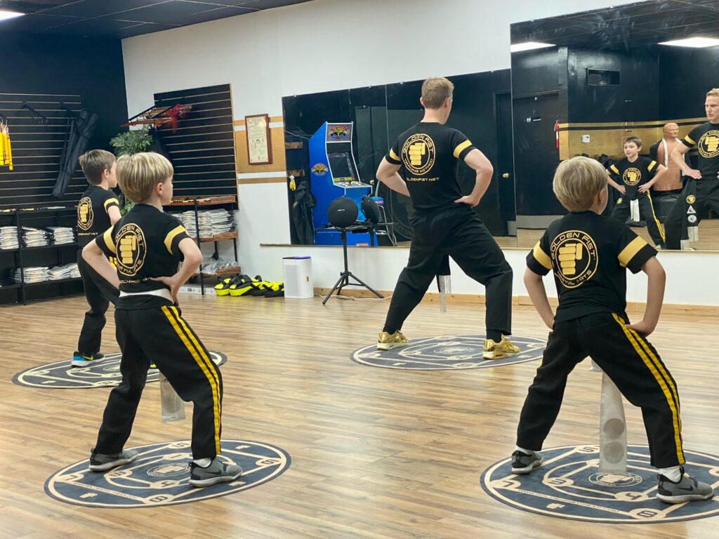 Golden Fist Martial Arts for Kids - Sifu Jonny Blu and Students