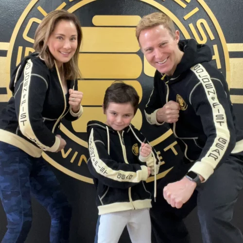 Sifu Jonny Blu and his family at Golden Fist Training Method and Martial Arts